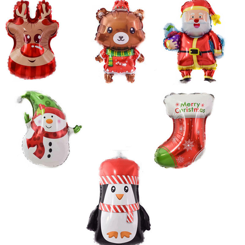 Mini Christmas Tree Snowman Balloons