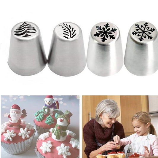 Christmas Cooking Patterns for Cakes Christmas tree with snowflakes