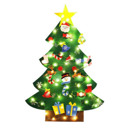 Felt Christmas Tree Ornaments 26 Pieces Light Up Fairy Lights