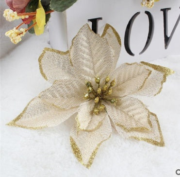 Christmas Decoration 13cm Christmas Simulation Flower Christmas Tree Decoration
