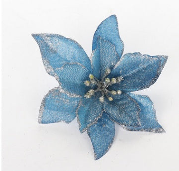 Christmas Decoration 13cm Christmas Simulation Flower Christmas Tree Decoration