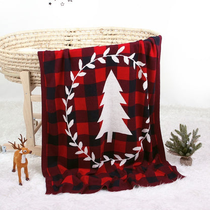 Christmas tree Luxury Plaid blanket for kids
