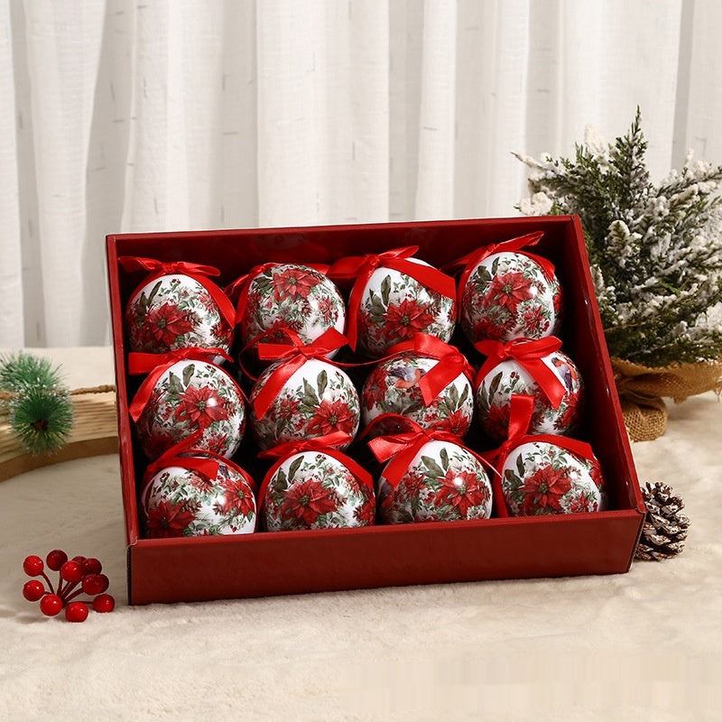 Exquisite Luxury Printing Christmas Christmas Tree Ornament Ball