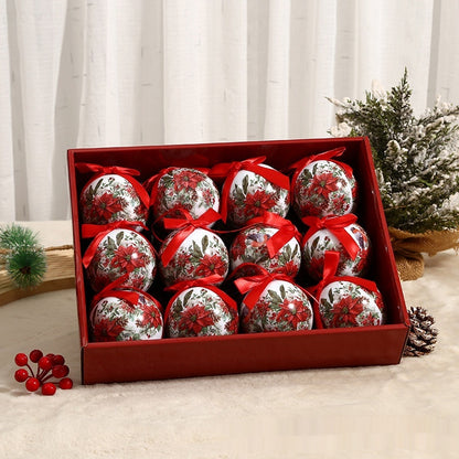 Exquisite Luxury Printing Christmas Christmas Tree Ornament Ball