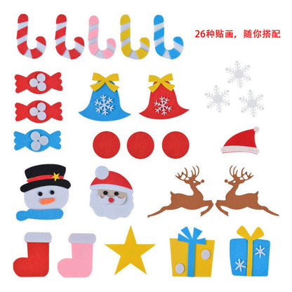 Felt Christmas Tree Ornaments 26 Pieces Light Up Fairy Lights