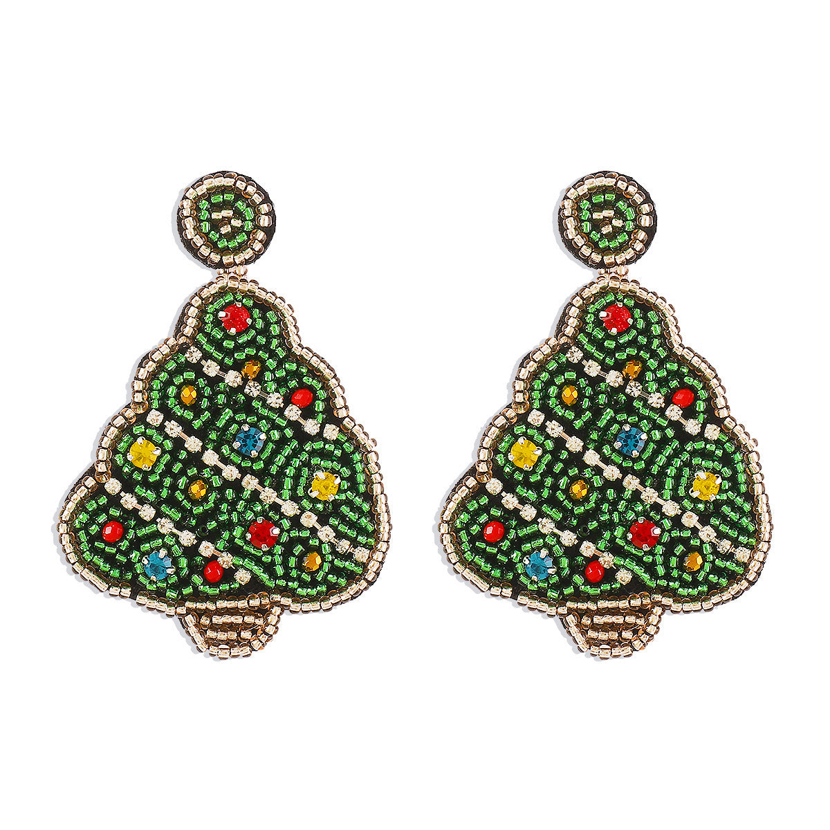 Christmas Tree Earrings Handmade