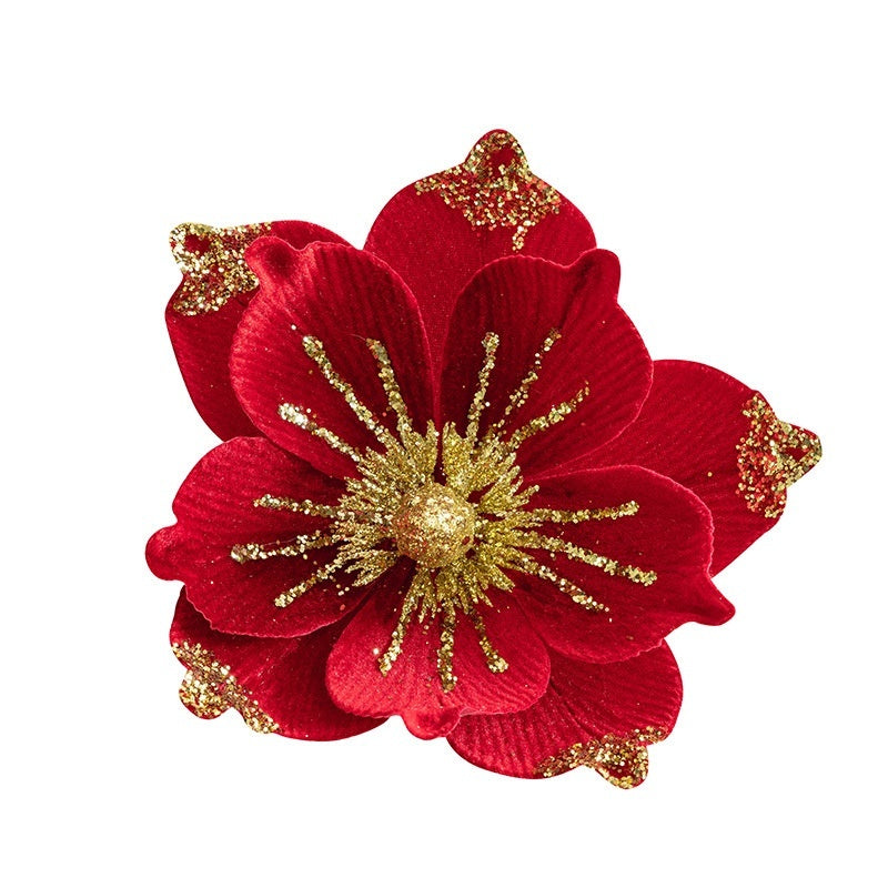 Flannel Flowers Christmas Tree Decoration