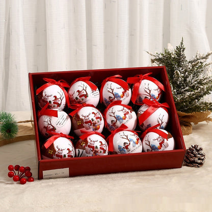 Exquisite Luxury Printing Christmas Christmas Tree Ornament Ball