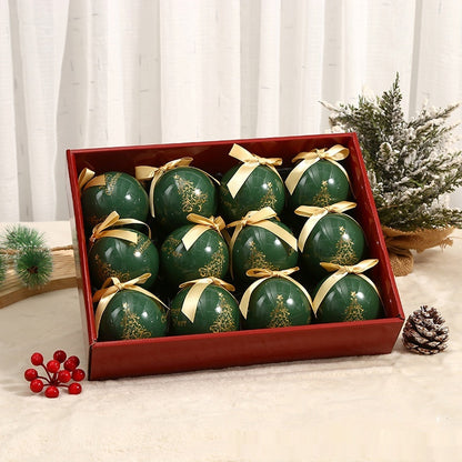 Exquisite Luxury Printing Christmas Christmas Tree Ornament Ball