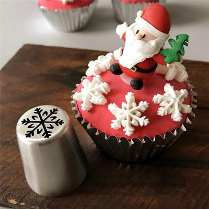 Christmas Cooking Patterns for Cakes Christmas tree with snowflakes