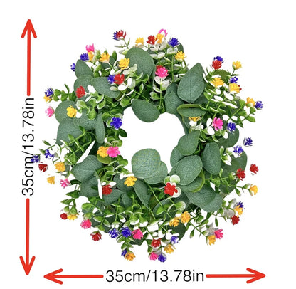 45cm Artificial Green Olive Wreath Greenery Wreath