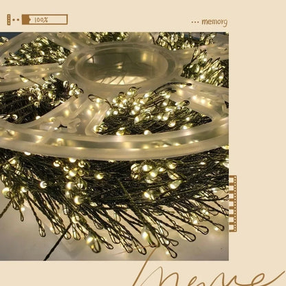 220V EU Plug 30M/50M/75M LED Tree Firecracker Copper