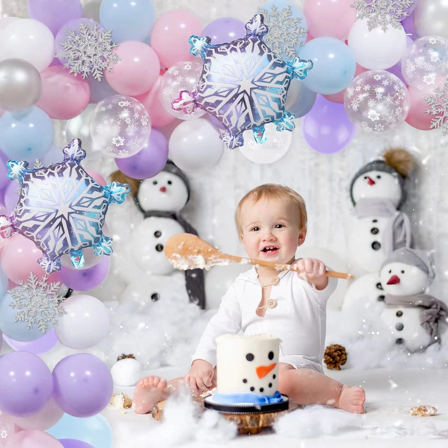 Flash Snowflake Elsa Frozen Arche Ballon Anniversaire