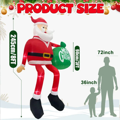 2025 Christmas Inflatables 8FT 245cm Glowing