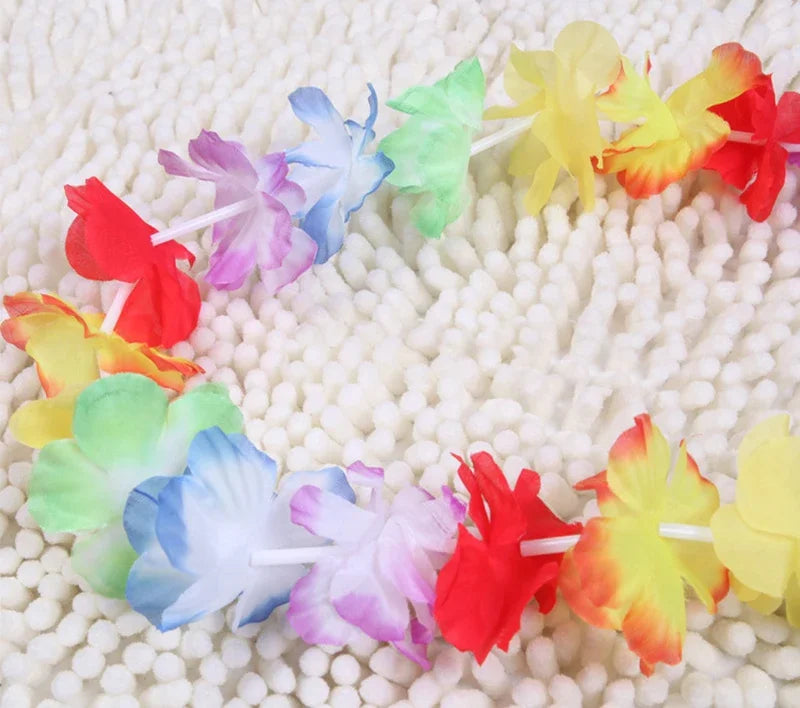 10pcs/set Hawaii Wreath Party Leis Flower Garland
