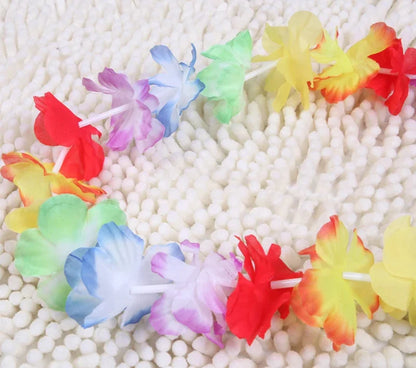 10pcs/set Hawaii Wreath Party Leis Flower Garland