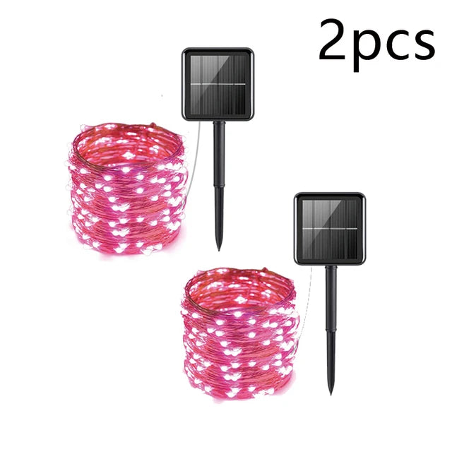 7m/12m/22m/32m LED Solar Light Outdoor Garden