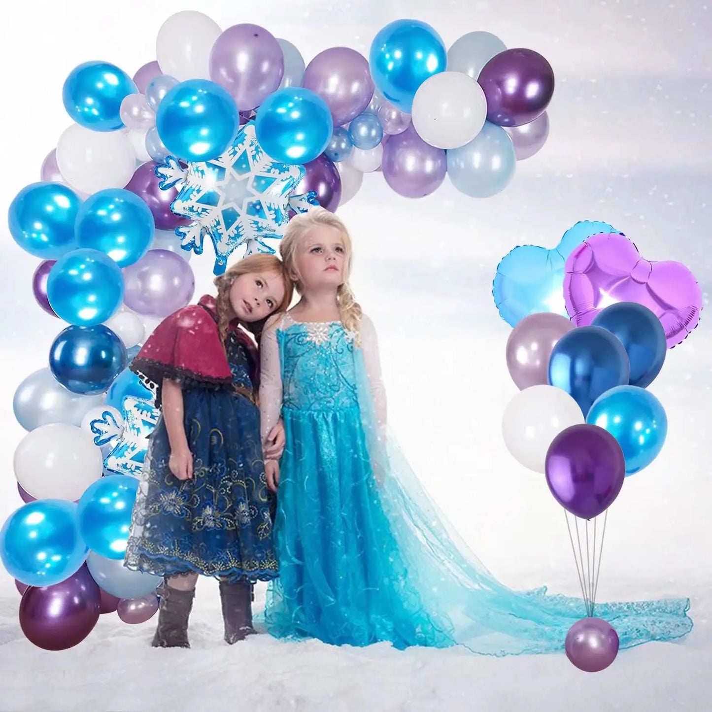 Flash Snowflake Elsa Frozen Arche Ballon Anniversaire