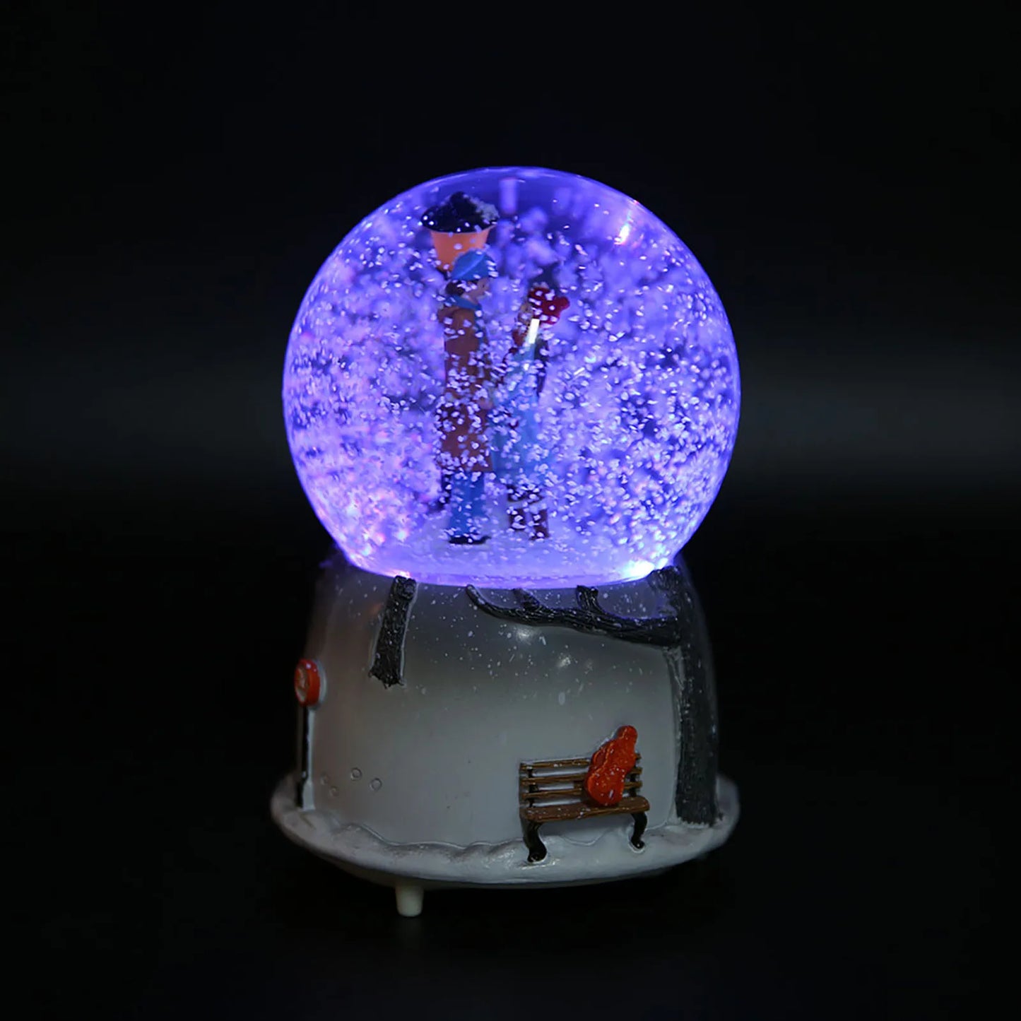 Novelty Night Light Musical Snow Globe