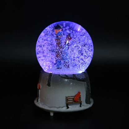 Novelty Night Light Musical Snow Globe