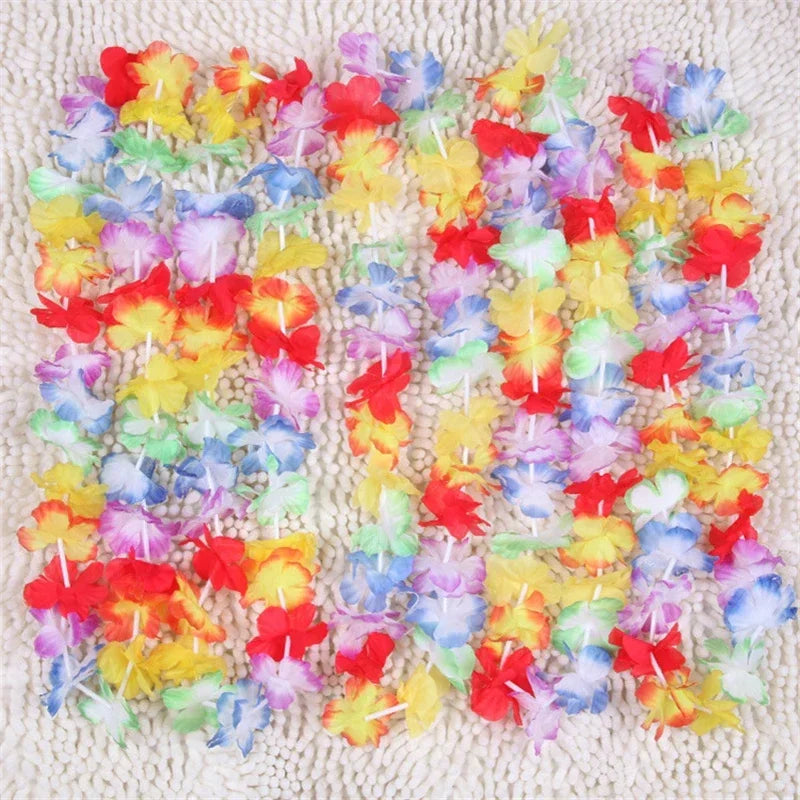 10pcs/set Hawaii Wreath Party Leis Flower Garland