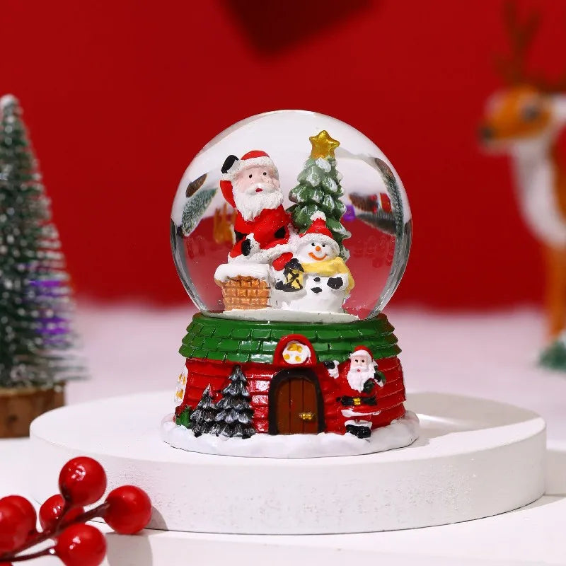 Fantasy LED Christmas Musical Snow Globe Cute Water