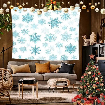 Snowflake Christmas Tapestry Background Cloth