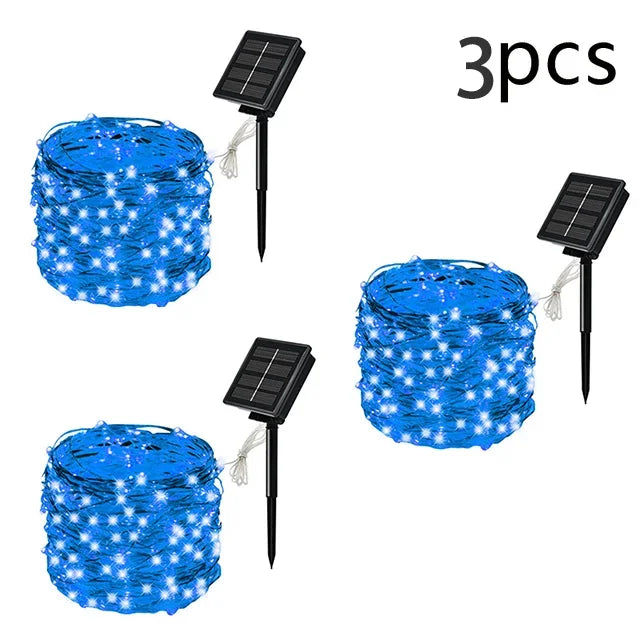 7m/12m/22m/32m LED Solar Light Outdoor Garden
