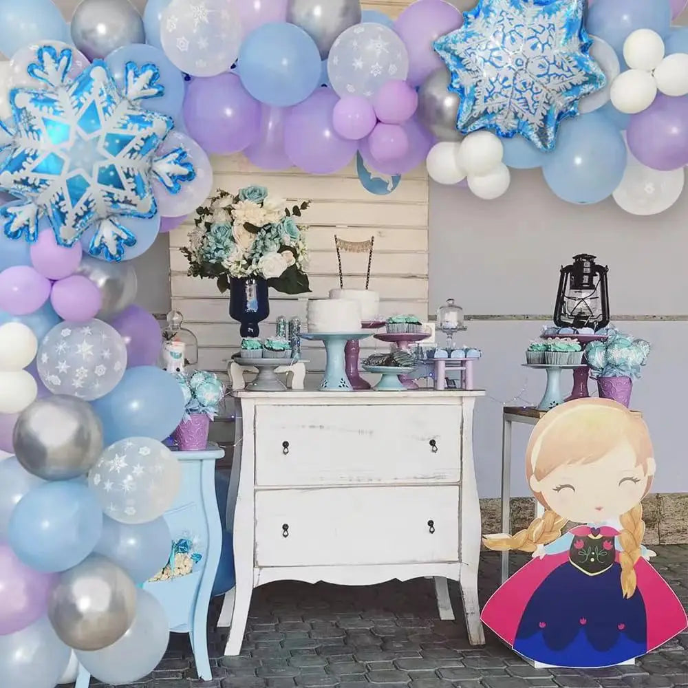 Flash Snowflake Elsa Frozen Arche Ballon Anniversaire