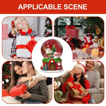 Fantasy LED Christmas Musical Snow Globe Cute Water