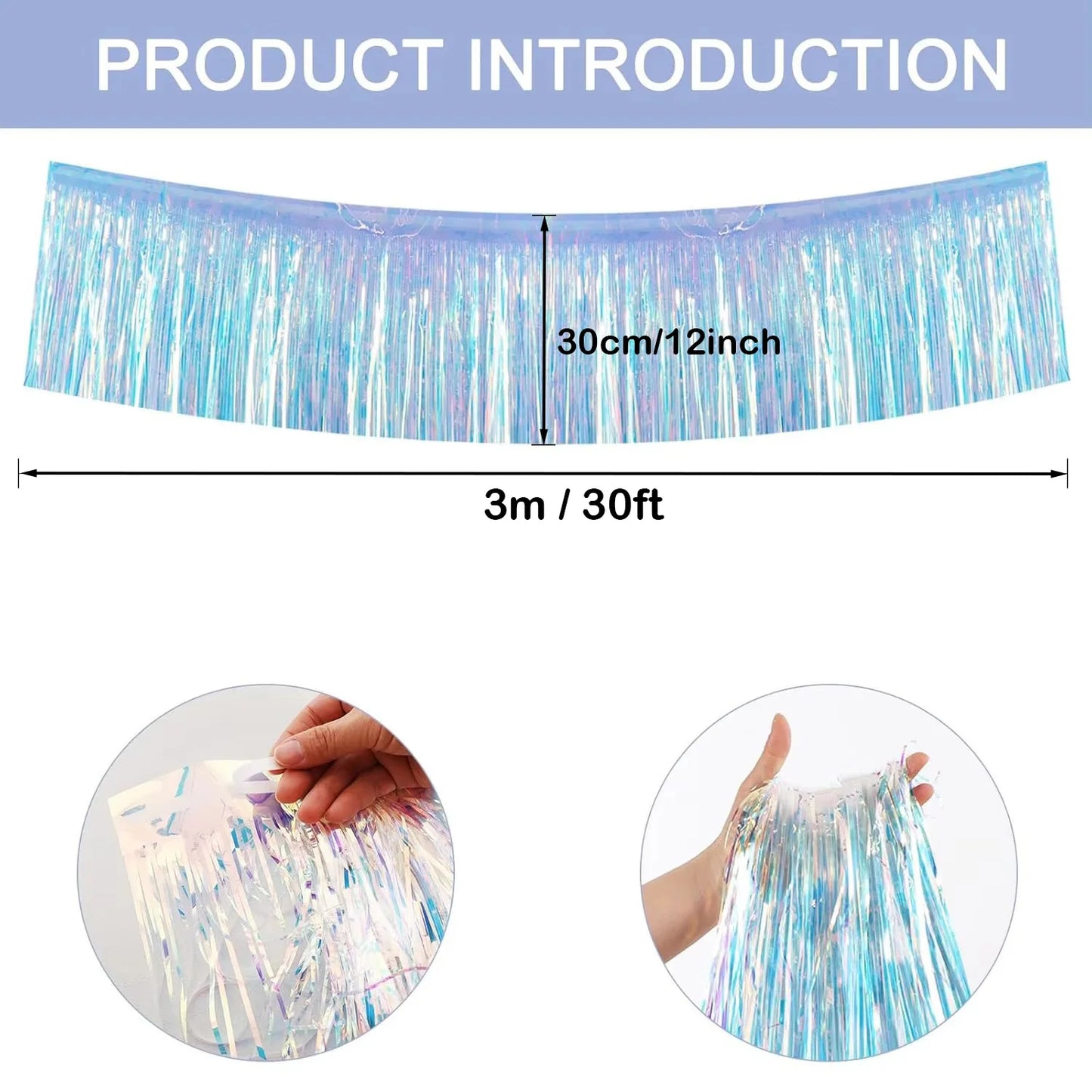 Iridescent Shiny Rainbow Honeycomb Snowflake