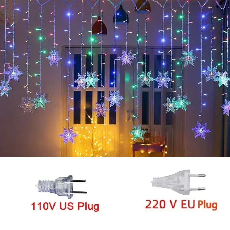 3.5M,Christmas LED Fairy String Lights, Snowflake