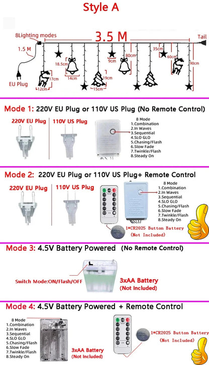 Christmas Lights 2025 Festoon String Light Fairy