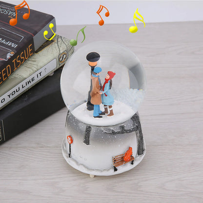 Novelty Night Light Musical Snow Globe