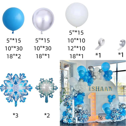 Flash Snowflake Elsa Frozen Arche Ballon Anniversaire
