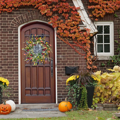 Spring Artificial Flower Wreath Wildflower Floral