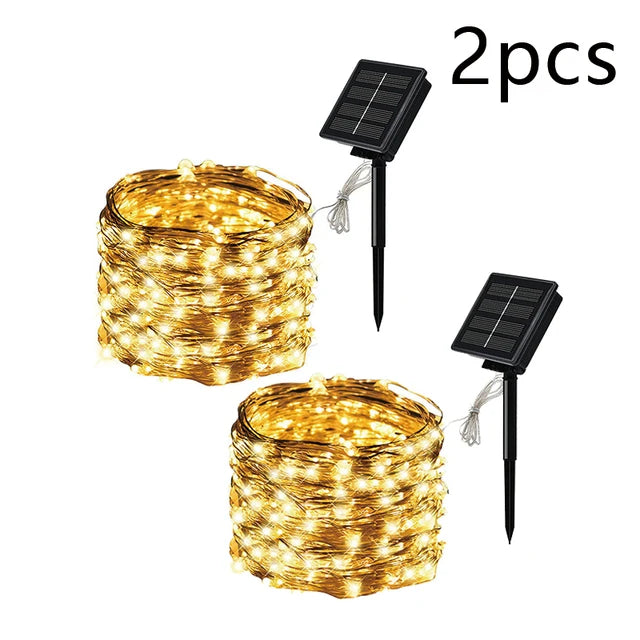 7m/12m/22m/32m LED Solar Light Outdoor Garden