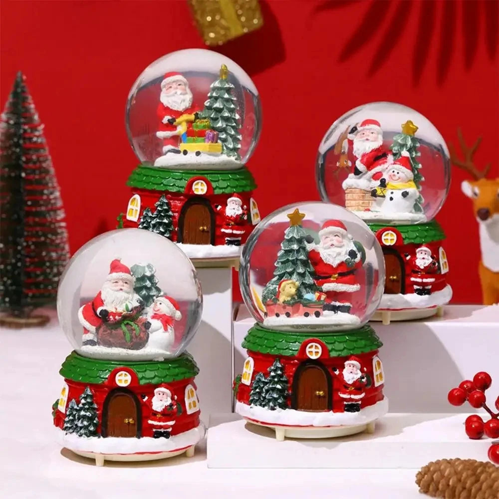Fantasy LED Christmas Musical Snow Globe Cute Water