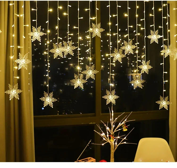 3.5M,Christmas LED Fairy String Lights, Snowflake