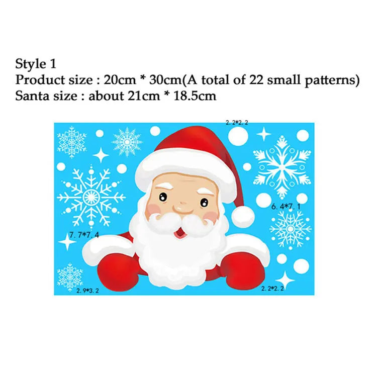 38 Pcs/Lot Snowflake Electrostatic Wall Stickers