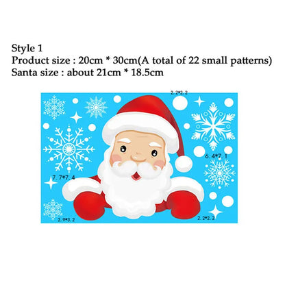 38 Pcs/Lot Snowflake Electrostatic Wall Stickers