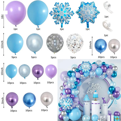 Flash Snowflake Elsa Frozen Arche Ballon Anniversaire