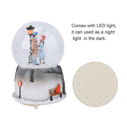 Novelty Night Light Musical Snow Globe