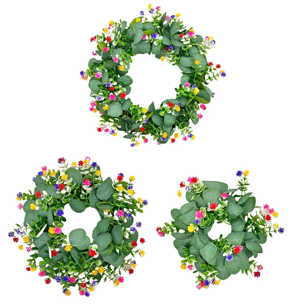 45cm Artificial Green Olive Wreath Greenery Wreath