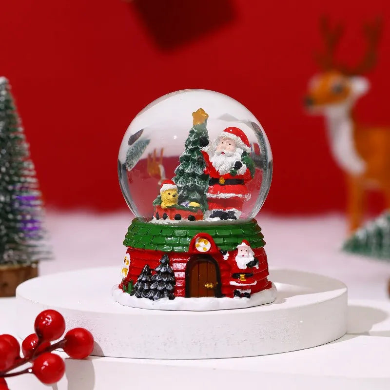 Fantasy LED Christmas Musical Snow Globe Cute Water