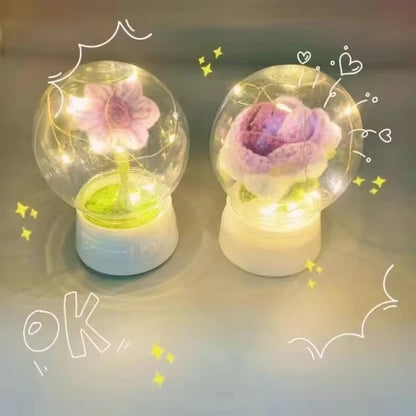 DIY Snow Globe Kit Clear Plastic Christmas Snowman