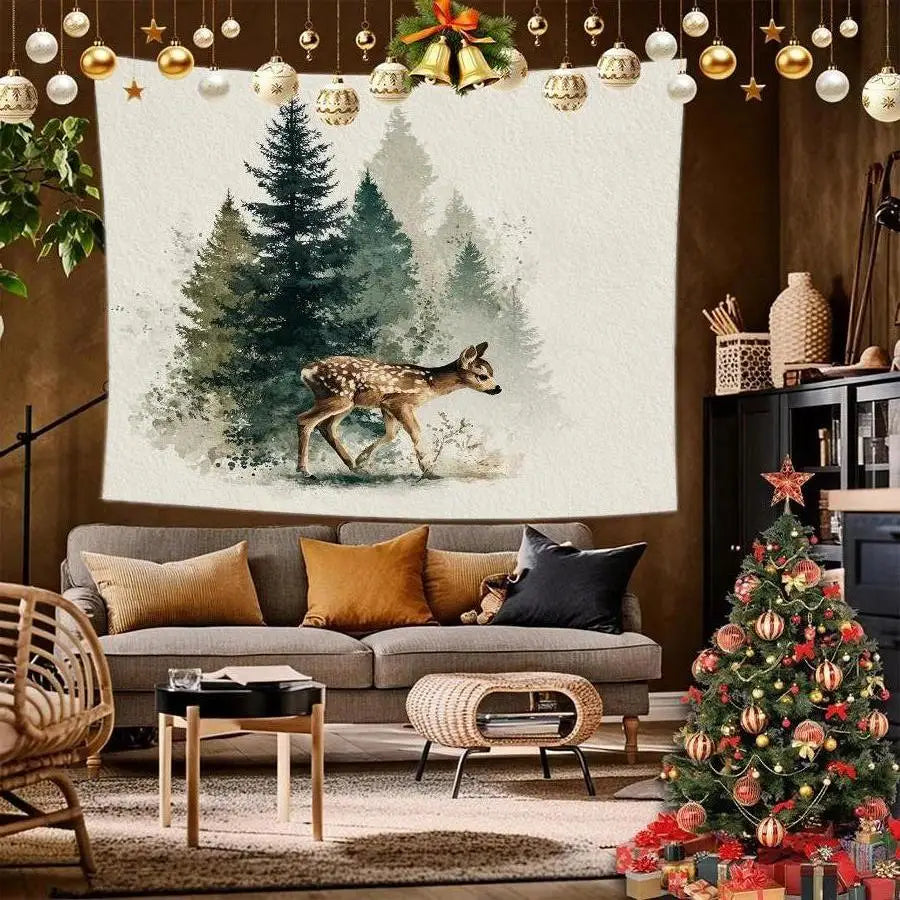 Snowflake Christmas Tapestry Background Cloth