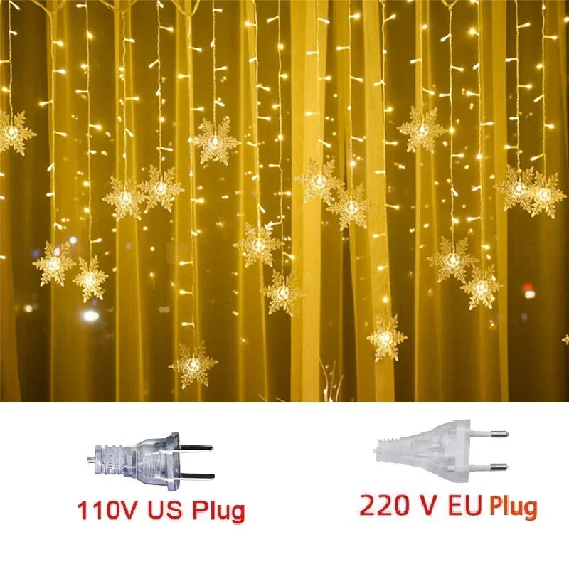 3.5M,Christmas LED Fairy String Lights, Snowflake