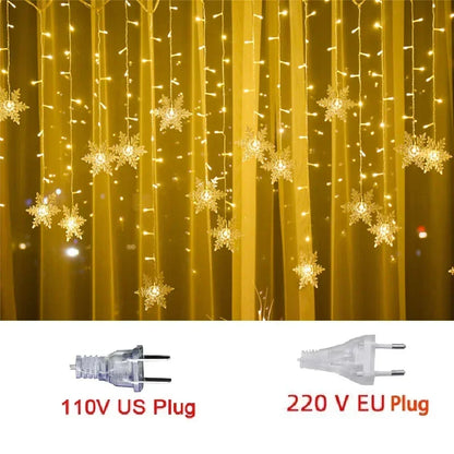 3.5M,Christmas LED Fairy String Lights, Snowflake