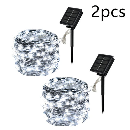 7m/12m/22m/32m LED Solar Light Outdoor Garden